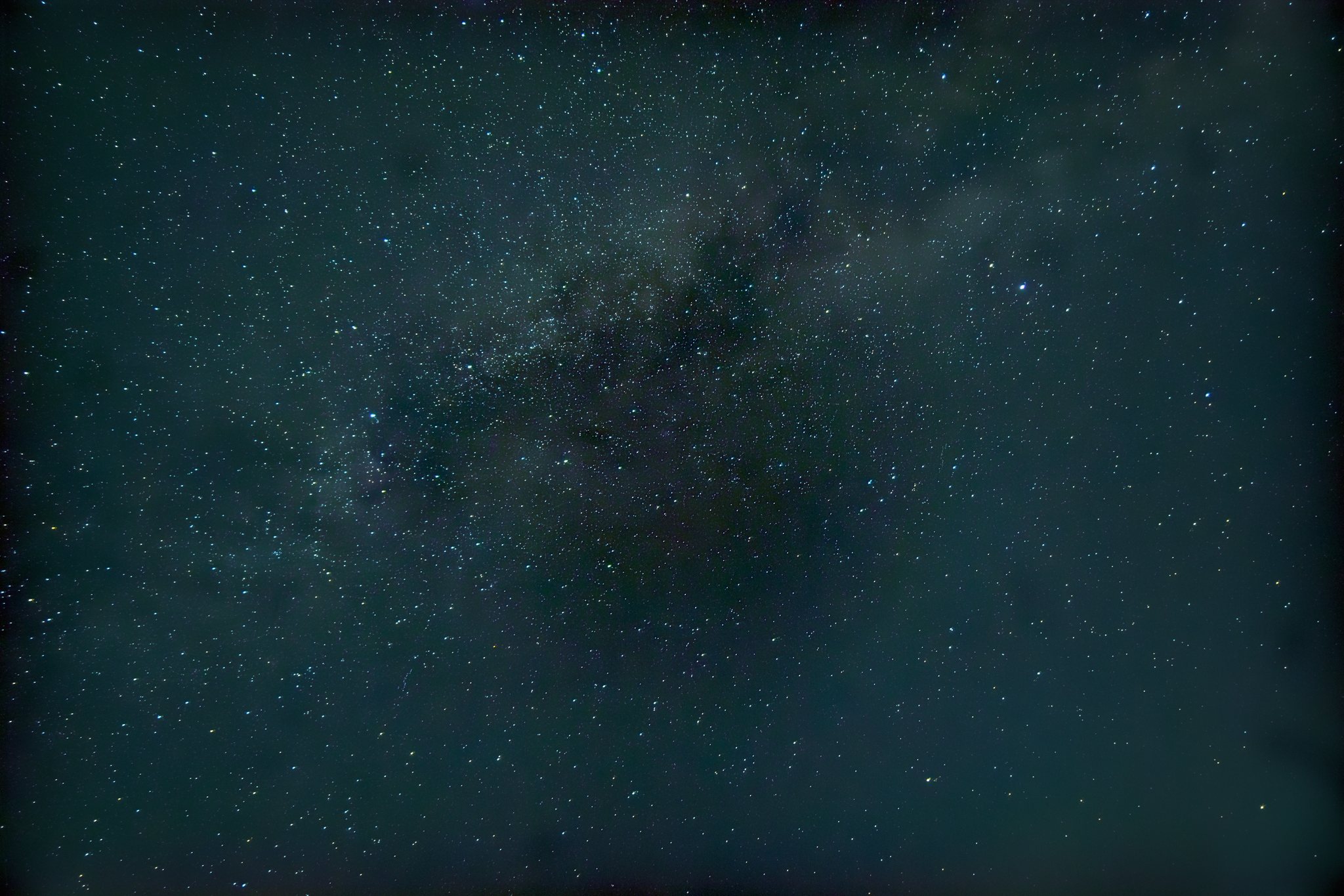 The Milky Way over a dark sky